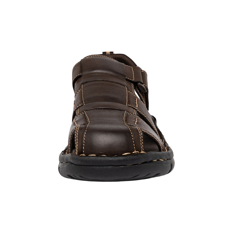 FRANCISCANAS HOMBRE LONDON ADIXT CUERO CAFÉ FAURIO - 3