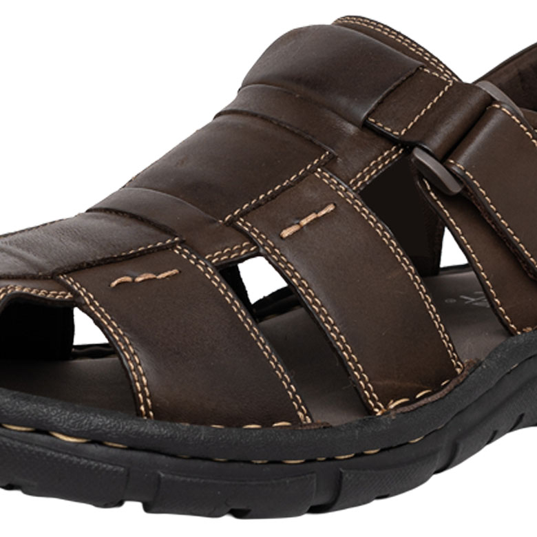 FRANCISCANAS HOMBRE LONDON ADIXT CUERO CAFÉ FAURIO - 4