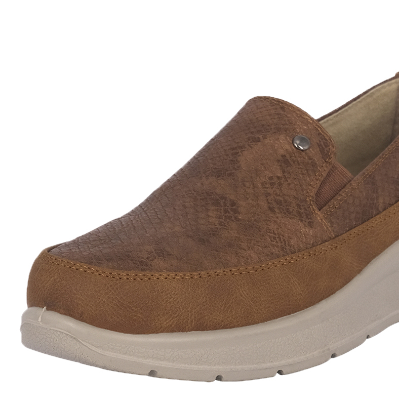 MOCASINES MUJER PASSER CARAMELO LILAC - 4