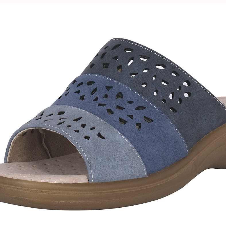 SANDALIAS MUJER PASSER AZUL LINCE - 4
