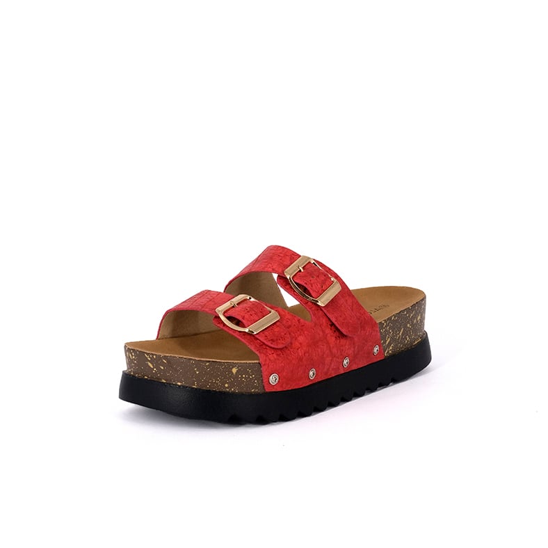 SANDALIAS MUJER ALQUIMIA ROJO ALDER - 1