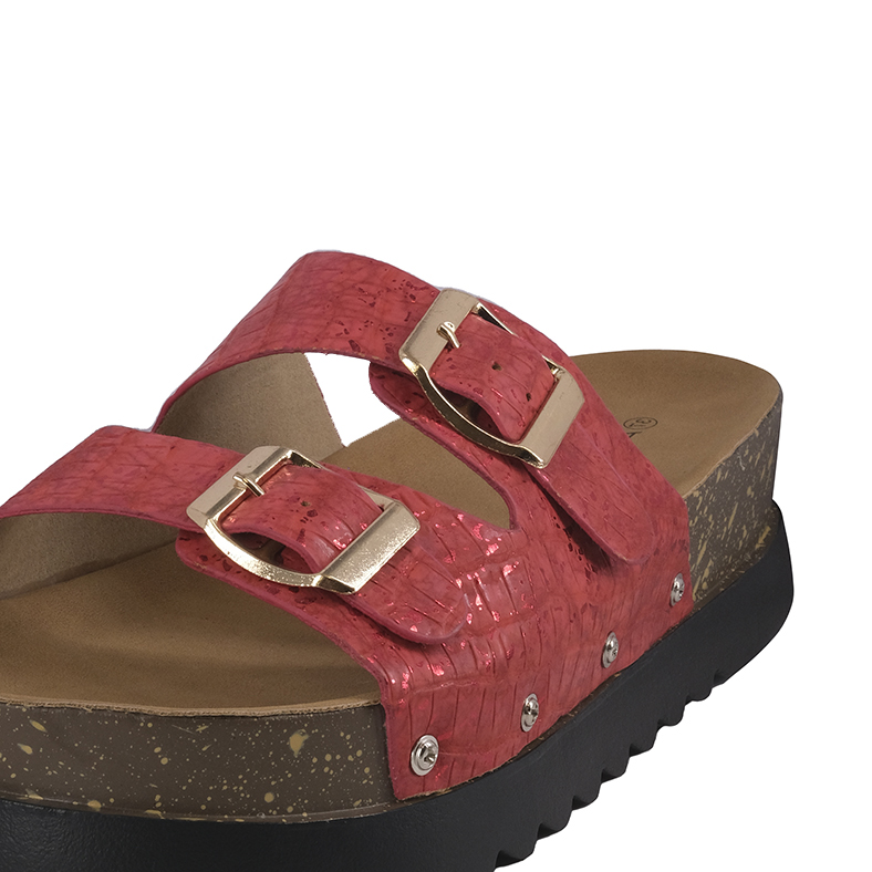 SANDALIAS MUJER ALQUIMIA ROJO ALDER - 4