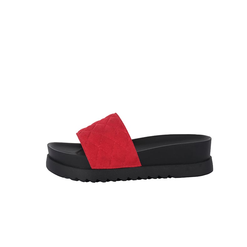SANDALIAS MUJER ALQUIMIA ROJO ASH - 2