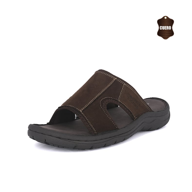 HAWAIANA DE CUERO EUCALIPTO CAFE LONDON ADIXT - 1