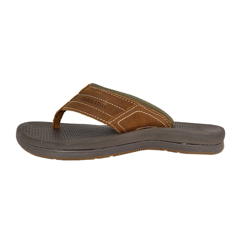 HAWAIANAS HOMBRE LONDON ADIXT CUERO LEONIS KHAKI - 2