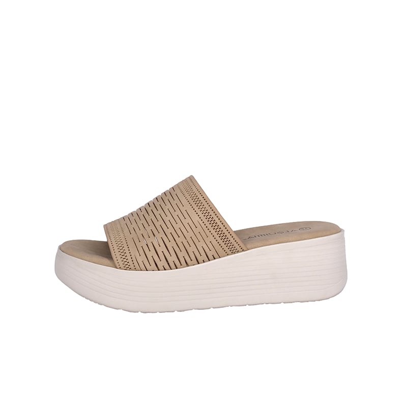 SANDALIAS MUJER ALQUIMIA BEIGE FIBROUS - 2