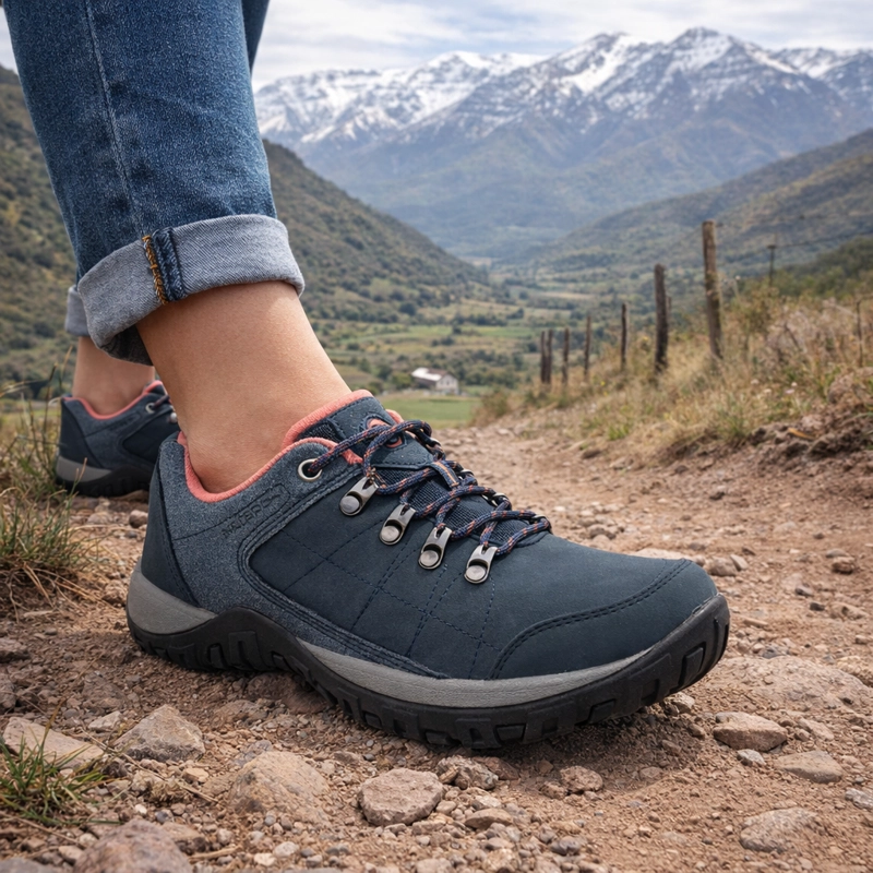 ZAPATILLAS MUJER UNISPORT OUTDOOR AZUL SUAREZENSIS - 6