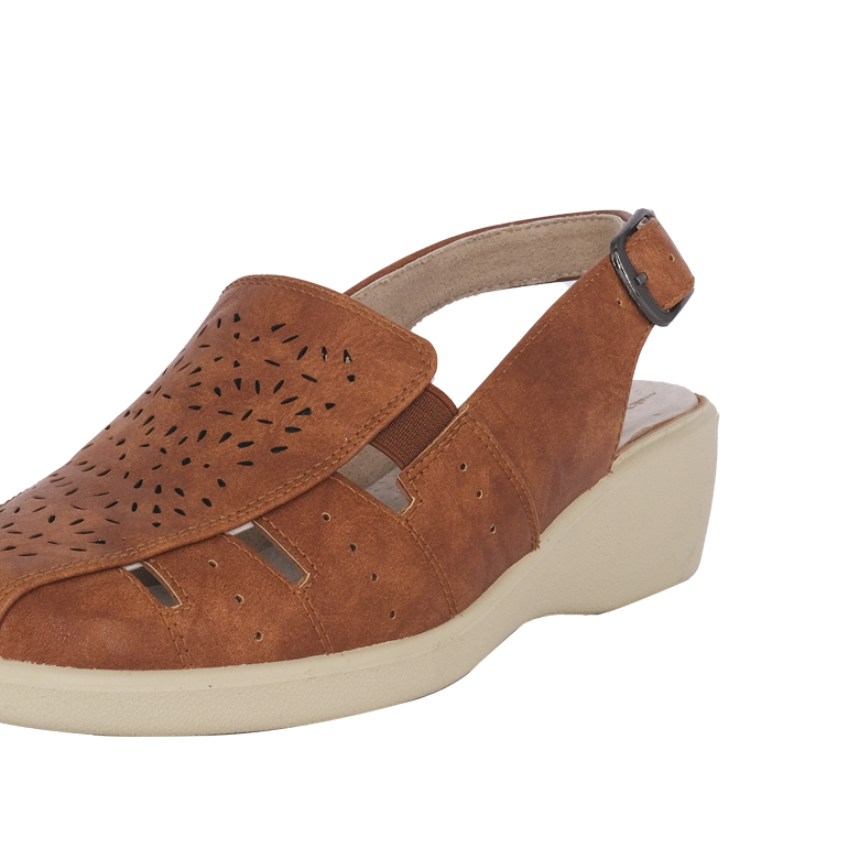 SANDALIAS MUJER PASSER CARAMELO CERRADA BLUEBELL - 4