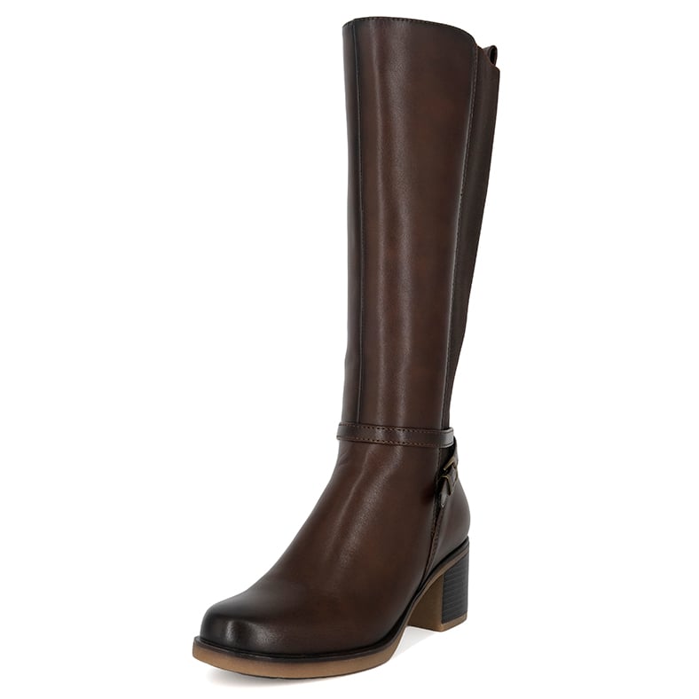 BOTAS MUJER ALQUIMIA CAFÉ LARGA BERTA - 1