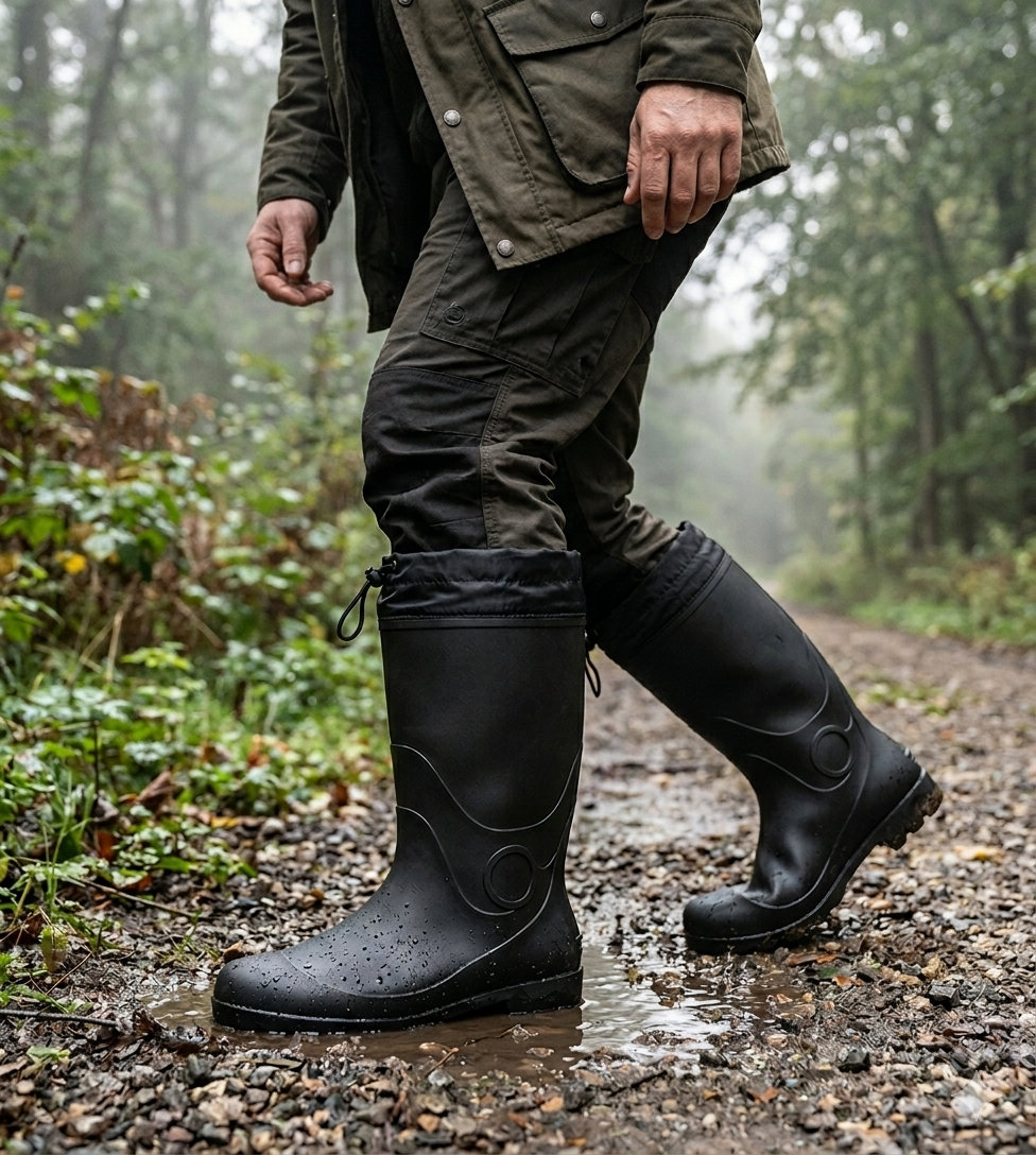 BOTA DE AGUA CON POLAR BALTRA NEGRO UNS - 5