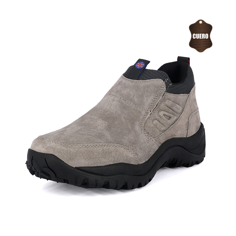 BOTÍN CUERO GRIS DE COTA LONDON ADIXT CASUAL - 1