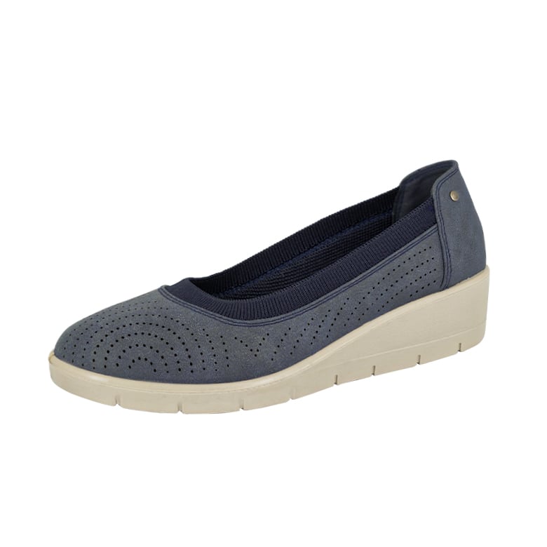 MOCASINES MUJER PASSER AZUL BATU - 1