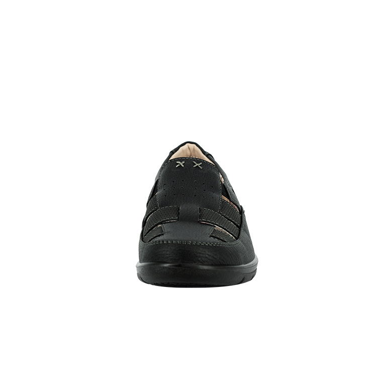 MOCASINES MUJER PASSER NEGRO ABADIA - 3