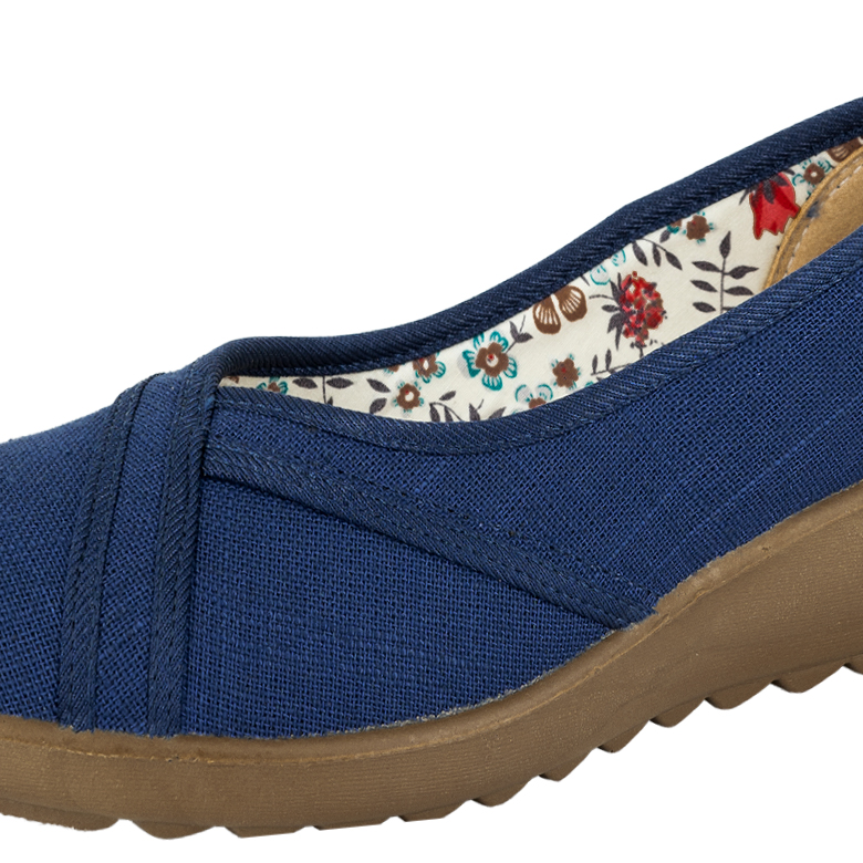 MOCASINES MUJER PASSER TEXTIL AZUL BATURA - 4