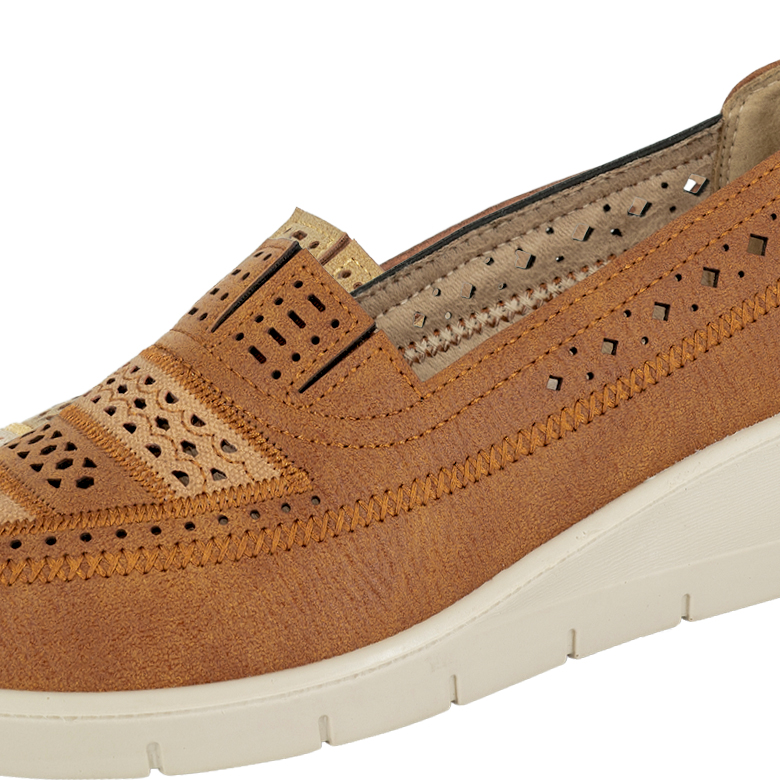 MOCASINES MUJER PASSER CARAMELO BARVA - 4