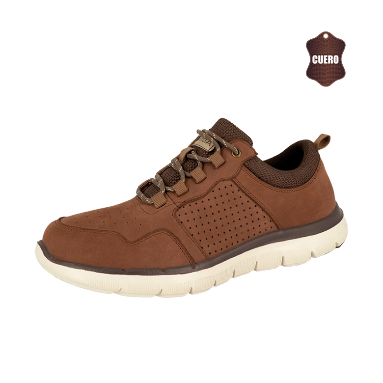 ZAPATO DE CUERO CASUAL MUNIA CAFE  LONDON ADIXT - 1