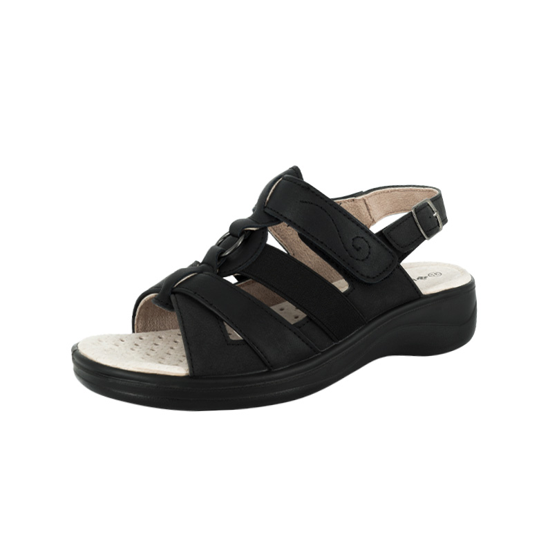 SANDALIAS MUJER PASSER NEGRO MONTES - 1