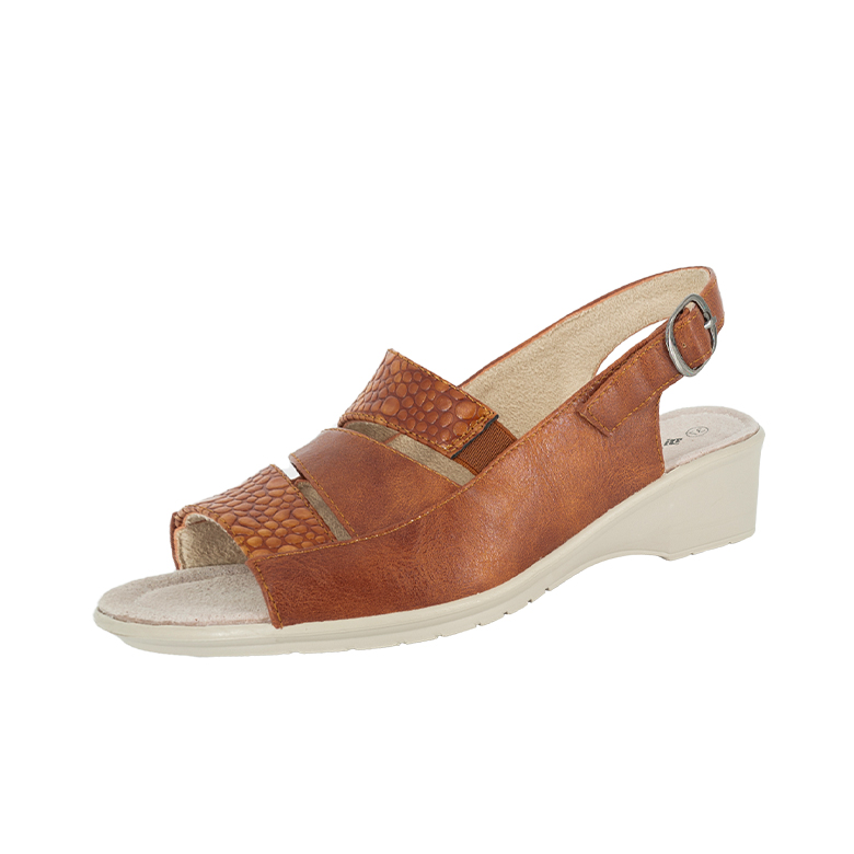 SANDALIAS MUJER PASSER CARAMELO ALBERDI - 1