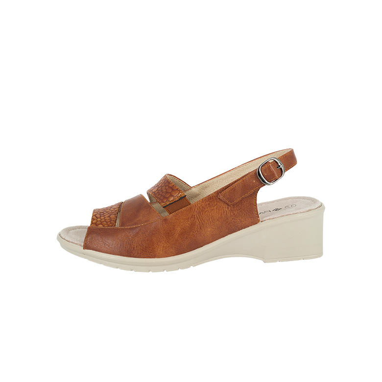 SANDALIAS MUJER PASSER CARAMELO ALBERDI - 2