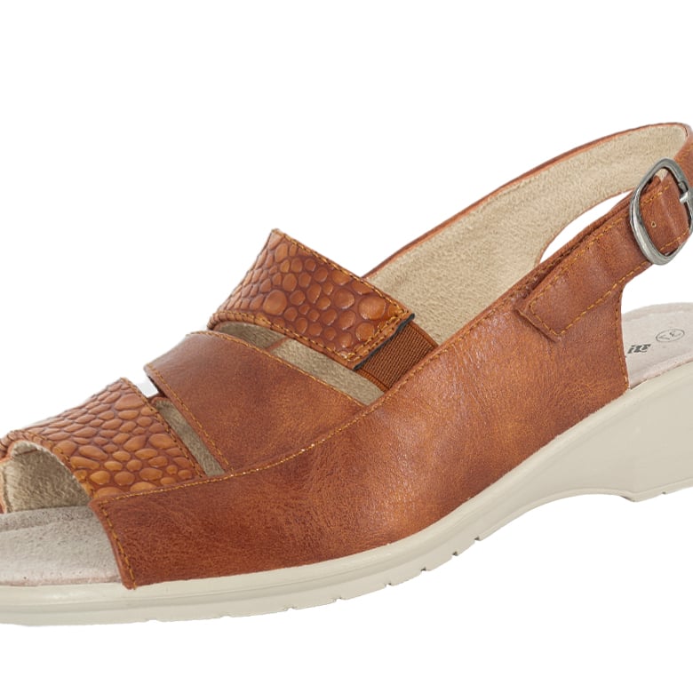 SANDALIAS MUJER PASSER CARAMELO ALBERDI - 4