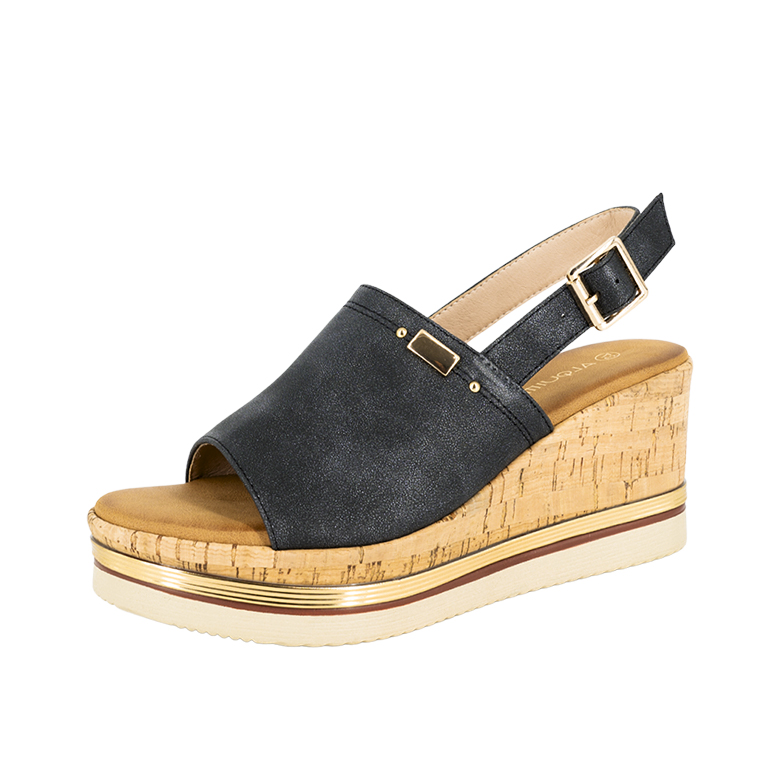 SANDALIAS MUJER ALQUIMIA NEGRO LOURDE - 1