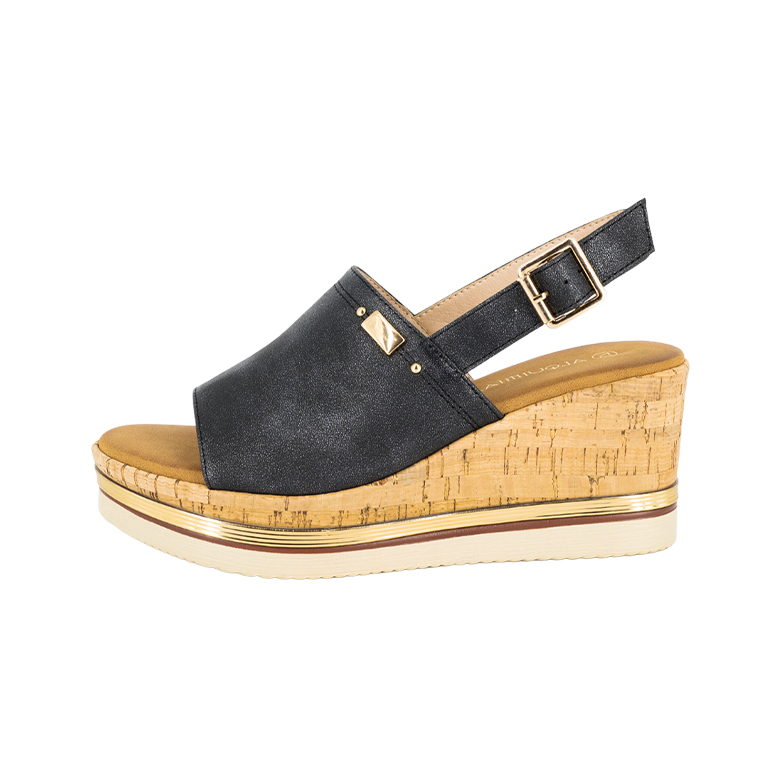 SANDALIAS MUJER ALQUIMIA NEGRO LOURDE - 2