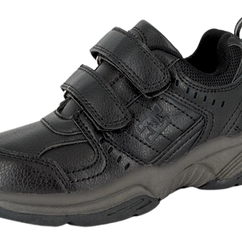 ZAPATILLAS NIÑO UNISPORT RUNNING NEGRO CUERO CALAR - 4