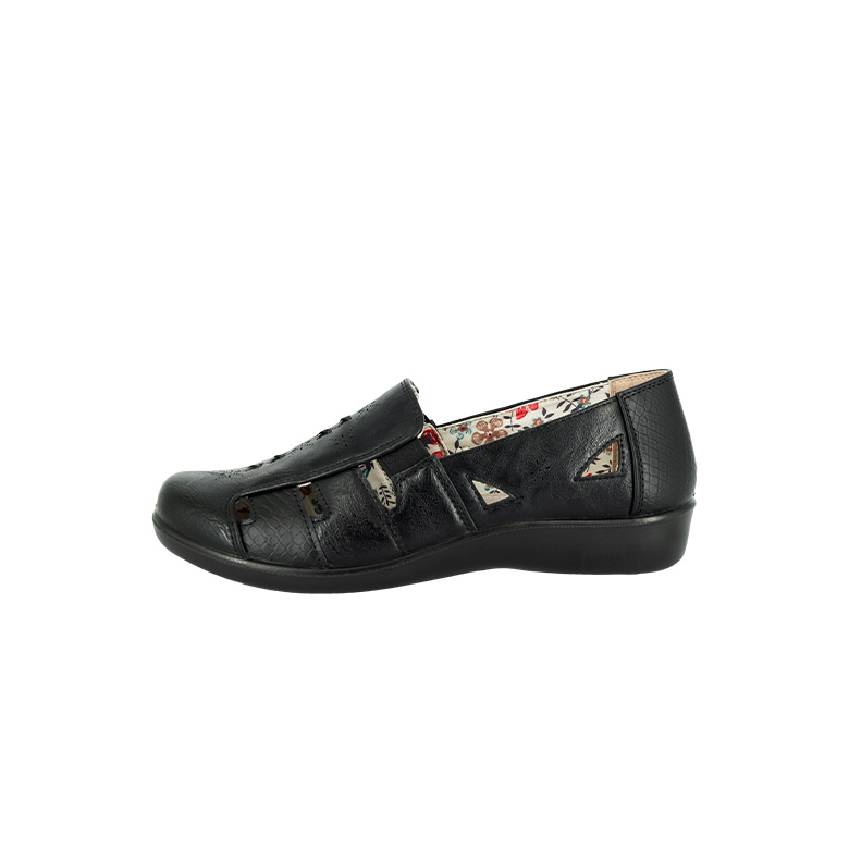 MOCASINES MUJER PASSER NEGRO BADET - 2