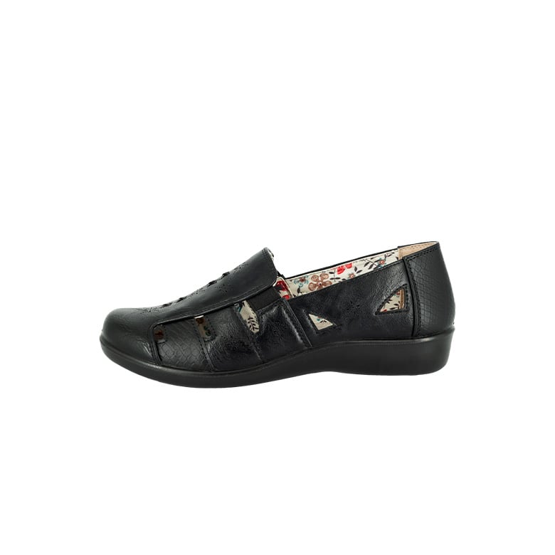 MOCASINES MUJER PASSER NEGRO BADET - 2