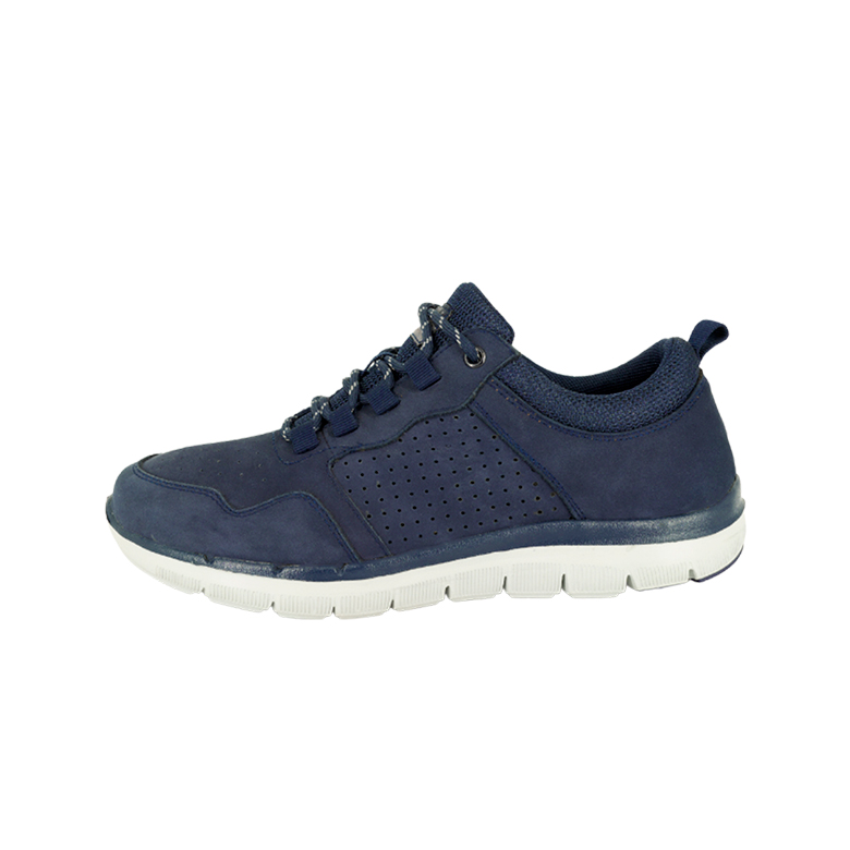 ZAPATO DE CUERO CASUAL MUNIA AZUL LONDON ADIXT - 2