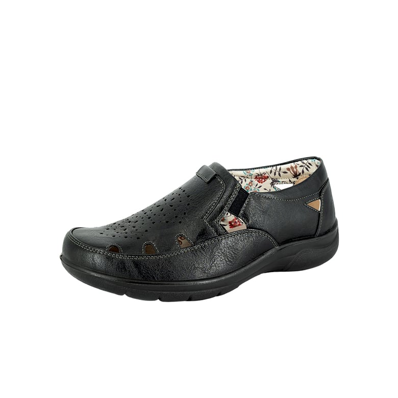 MOCASINES MUJER PASSER NEGRO ABUNE - 1