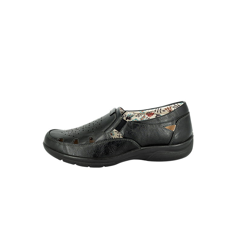 MOCASINES MUJER PASSER NEGRO ABUNE - 2