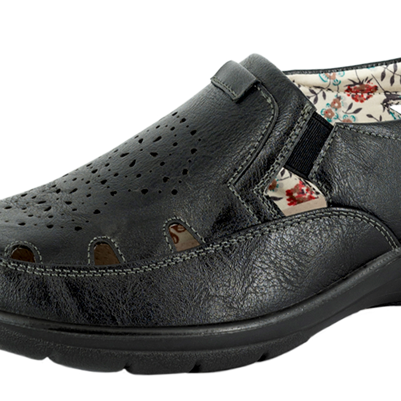 MOCASINES MUJER PASSER NEGRO ABUNE - 4