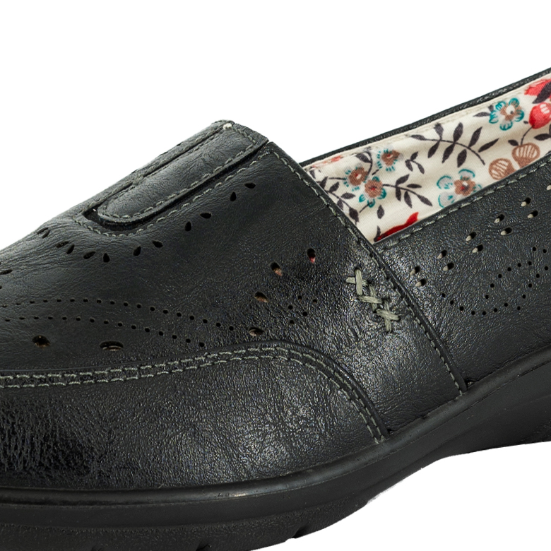 MOCASINES MUJER PASSER NEGRO BALBI - 4