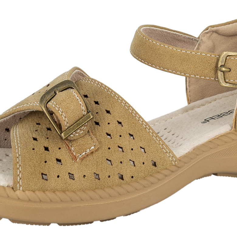 SANDALIAS MUJER PASSER ALMA TOSTADO - 4