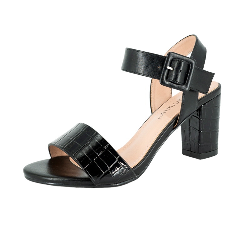 SANDALIA DE VESTIR LANIN NEGRO ALQUIMIA - 1