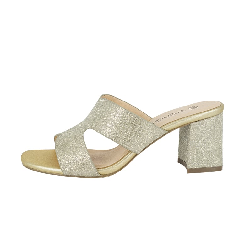 SANDALIAS MUJER ALQUIMIA DORADO DE VESTIR FAURE - 2