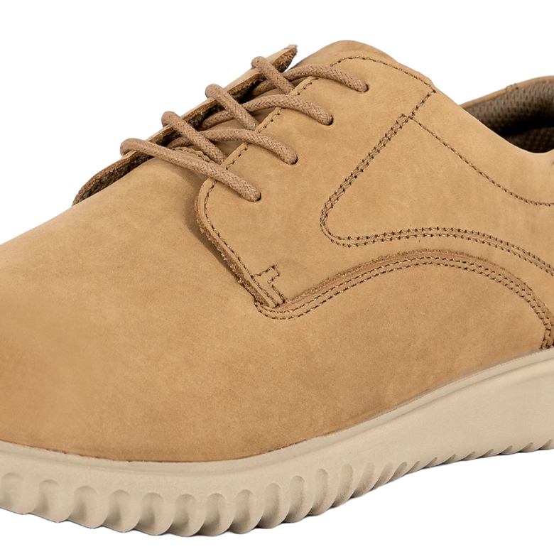 ZAPATO DE CUERO CASUAL PIKES KHAKI LONDON ADIXT - 4