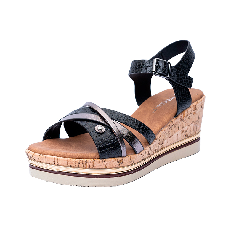 SANDALIAS MUJER ALQUIMIA KEA NEGRO - 1