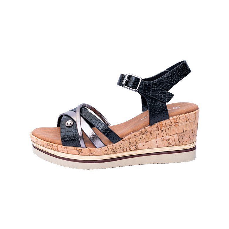 SANDALIAS MUJER ALQUIMIA KEA NEGRO - 2