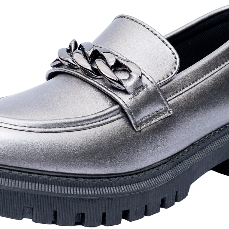 MOCASINES MUJER ALQUIMIA PLATEADO ITURI - 4