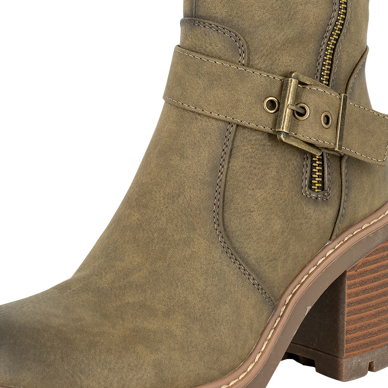 BOTAS MUJER ALQUIMIA LARGA TANA KHAKI - 4