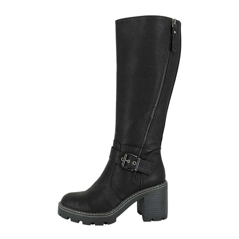 BOTAS MUJER ALQUIMIA NEGRO LARGA TANA - 2
