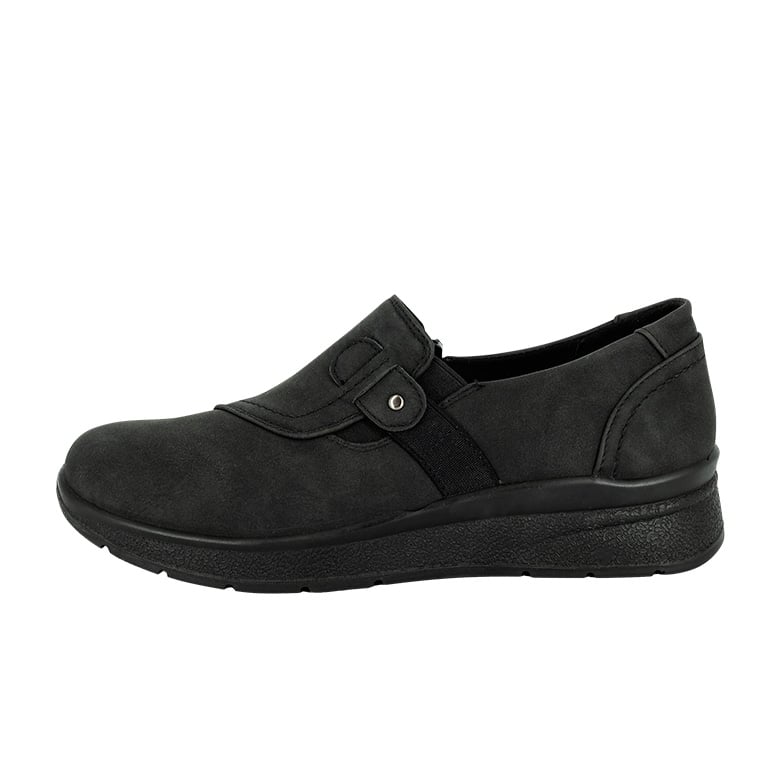 MOCASINES MUJER PASSER NEGRO TELES - 2