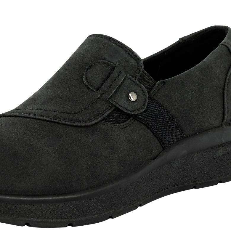 MOCASINES MUJER PASSER NEGRO TELES - 5