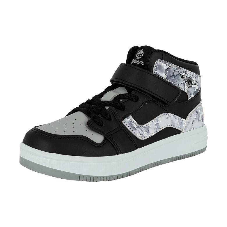 BOTÍN NEGRO ESTAMPA BAMBOO CASUAL - 1