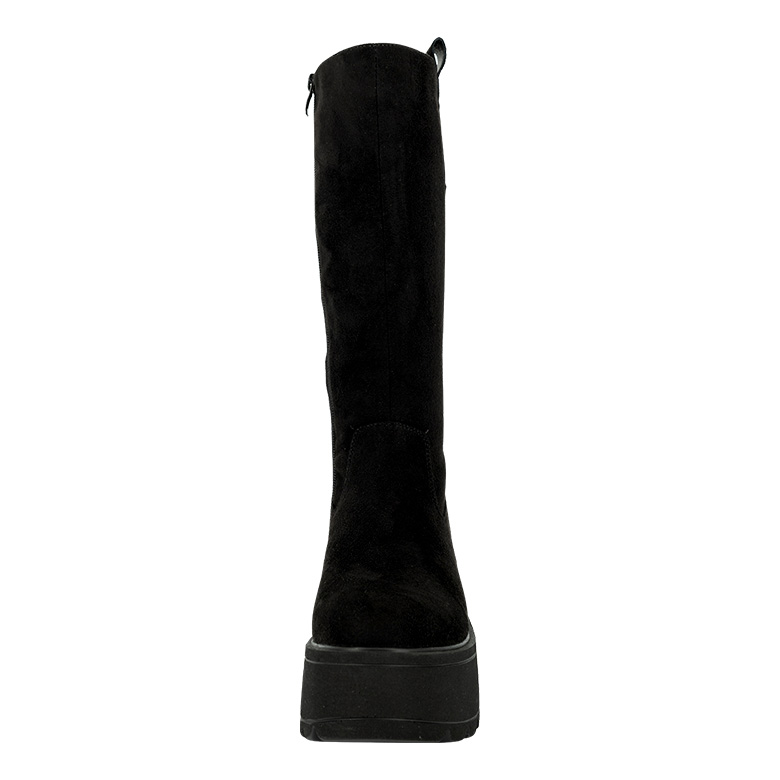 BOTAS MUJER ALQUIMIA NEGRO LARGA CON PLATAFORMA LEK - 3