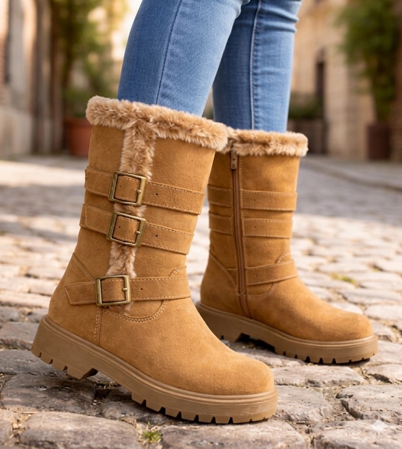 BOTAS NIÑA BAMBOO CARAMELO IDER - 6