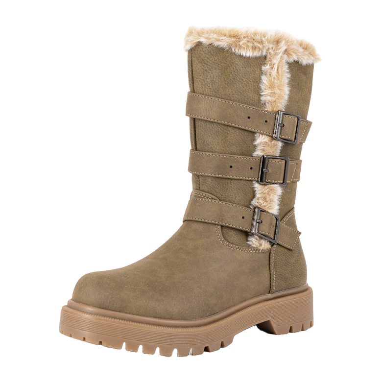 BOTAS NIÑA BAMBOO IDER KHAKI - 1