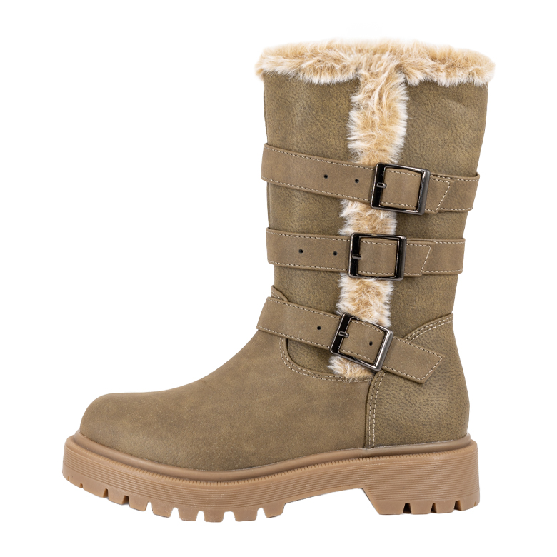 BOTAS NIÑA BAMBOO IDER KHAKI - 2